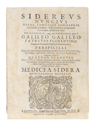  Galilei Galileo : Sidereus nuncius magna, longeque admiralia spectacula pandens...  - Asta Libri, autografi e manoscritti - Libreria Antiquaria Gonnelli - Casa d'Aste - Gonnelli Casa d'Aste