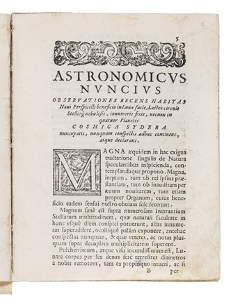  Galilei Galileo : Sidereus nuncius magna, longeque admiralia spectacula pandens...  - Asta Libri, autografi e manoscritti - Libreria Antiquaria Gonnelli - Casa d'Aste - Gonnelli Casa d'Aste