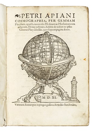  Apianus Petrus : Cosmographia... Astronomia  Reinerus Gemma Frisius  - Auction Books, Autographs and Manuscripts - Libreria Antiquaria Gonnelli - Casa d'Aste - Gonnelli Casa d'Aste