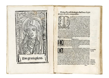  Beroaldo Filippo : [Declamatio philosophi medici et oratoris.] Philippi Beroaldi Opusculum eruditum Quo continetur Declamatio Philosophi Medici & Oratoris De excellentia disceptantium. Incunabolo, Figurato, Religione, Collezionismo e Bibliografia, Collezionismo e Bibliografia  - Auction Books, Autographs and Manuscripts - Libreria Antiquaria Gonnelli - Casa d'Aste - Gonnelli Casa d'Aste