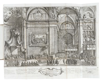  Maggiali Giuseppe : Ragguaglio delle nozze delle maest� di Filippo Quinto, e di Elisabetta Farnese... Storia, Feste - Folklore - Giochi - Sport, Figurato  Francesco Domenico Maria Francia  (Bologna, 1657 - 1735)  - Auction Books, Autographs and Manuscripts - Libreria Antiquaria Gonnelli - Casa d'Aste - Gonnelli Casa d'Aste