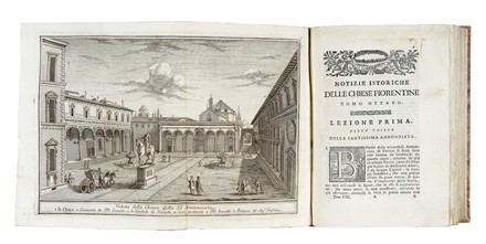  Richa Giuseppe : Notizie istoriche delle chiese fiorentine divise ne' suoi quartieri [...]. Tomo Primo (-decimo postumo ed ultimo). Storia locale, Architettura, Religione, Storia, Diritto e Politica  - Auction Books, Autographs and Manuscripts - Libreria Antiquaria Gonnelli - Casa d'Aste - Gonnelli Casa d'Aste