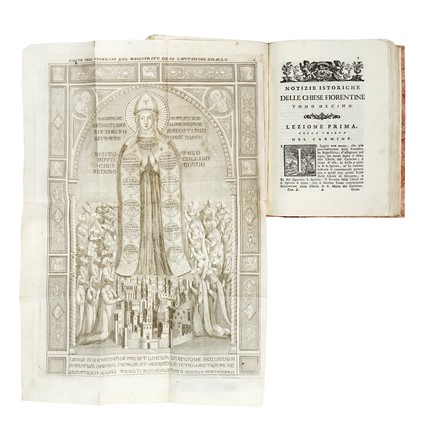  Richa Giuseppe : Notizie istoriche delle chiese fiorentine divise ne' suoi quartieri [...]. Tomo Primo (-decimo postumo ed ultimo). Storia locale, Architettura, Religione, Storia, Diritto e Politica  - Auction Books, Autographs and Manuscripts - Libreria Antiquaria Gonnelli - Casa d'Aste - Gonnelli Casa d'Aste
