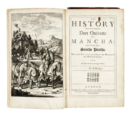  Cervantes Saavedra Miguel (de) : The history of the most renowned Don Quixote of Mancha, and his trusty squire, Sancho Pancha... Letteratura spagnola, Figurato, Letteratura, Collezionismo e Bibliografia  - Auction Books, Autographs and Manuscripts - Libreria Antiquaria Gonnelli - Casa d'Aste - Gonnelli Casa d'Aste
