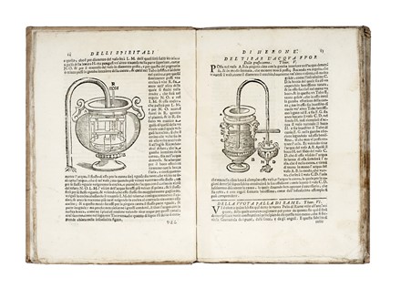  Heron Alexandrinus : Gli artificiosi et curiosi moti spiritali?  Giovanni Battista Aleotti  - Auction Books, Autographs and Manuscripts - Libreria Antiquaria Gonnelli - Casa d'Aste - Gonnelli Casa d'Aste