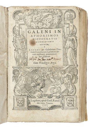  Galenus Claudius : Galeni in aphorismos hippocratis commentarii septem... Medicina, Filosofia  - Auction Books, Autographs and Manuscripts - Libreria Antiquaria Gonnelli - Casa d'Aste - Gonnelli Casa d'Aste