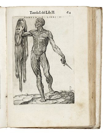  Valverde de Hamusco Juan : La anatomia del corpo umano [...] Nuouamente ristampata et con l'aggiunta di alcune tauole ampliata. Anatomia, Medicina, Figurato  - Auction Books, Autographs and Manuscripts - Libreria Antiquaria Gonnelli - Casa d'Aste - Gonnelli Casa d'Aste