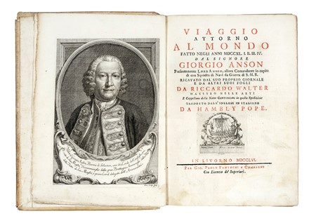  Walter Richard : Viaggio attorno al mondo fatto negli anni 1740-1744... Geografia e viaggi, Storia, Storia, Diritto e Politica  - Auction Books, Autographs and Manuscripts - Libreria Antiquaria Gonnelli - Casa d'Aste - Gonnelli Casa d'Aste
