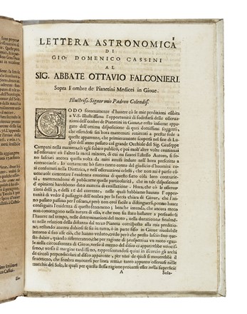  Cassini Giovanni Domenico : De cometa anni 1652 & 1653... Astronomia, Scienze tecniche e matematiche  - Auction Books, Autographs and Manuscripts - Libreria Antiquaria Gonnelli - Casa d'Aste - Gonnelli Casa d'Aste