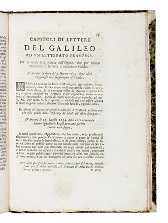  Euclides, Viviani Vincenzo : Quinto libro degli elementi d'Euclide, ovvero scienza universale delle proporzioni spiegata colla dottrina del Galileo... Scienze tecniche e matematiche  Galileo Galilei  (1564 - 1642), Evangelista Torricelli  - Auction Books, Autographs and Manuscripts - Libreria Antiquaria Gonnelli - Casa d'Aste - Gonnelli Casa d'Aste