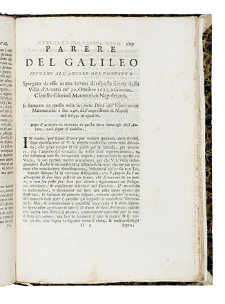  Euclides, Viviani Vincenzo : Quinto libro degli elementi d'Euclide, ovvero scienza universale delle proporzioni spiegata colla dottrina del Galileo... Scienze tecniche e matematiche  Galileo Galilei  (1564 - 1642), Evangelista Torricelli  - Auction Books, Autographs and Manuscripts - Libreria Antiquaria Gonnelli - Casa d'Aste - Gonnelli Casa d'Aste