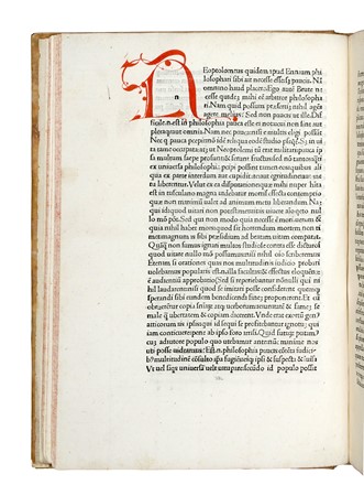  Cicero Marcus Tullius : [Tusculanae disputationes]. Tusculanarum quaestionum liber primus [-quintus]. Incunabolo, Filosofia, Collezionismo e Bibliografia  - Auction Books, Autographs and Manuscripts - Libreria Antiquaria Gonnelli - Casa d'Aste - Gonnelli Casa d'Aste