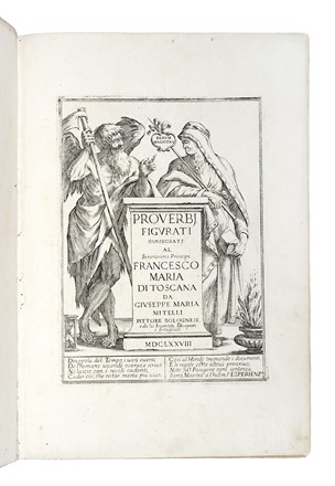  Mitelli Giuseppe Maria : Proverbj figurati consecratj al serenissimo principe Francesco Maria di Toscana... Figurato, Collezionismo e Bibliografia  - Auction Books, Autographs and Manuscripts - Libreria Antiquaria Gonnelli - Casa d'Aste - Gonnelli Casa d'Aste