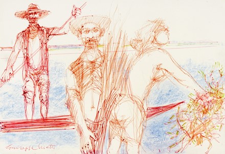  Autori vari : Lotto konvolut composto di 48 stampe e disegni dei secoli XIX, XX e XXI.  Vairo Mongatti  (Firenze, 1934), Orfeo Tamburi  (Jesi, 1810 - Parigi, 1994), Tono Zancanaro  (Padova, 1906 - 1985), Mario Chianese, Alberto Manfredi  (Reggio Emilia, 1930 - 2001), Marcello Guasti  (Firenze, 1924 - 2019), Enzo Faraoni  (Santo Stefano Magra,  - La Spezia, ), Guido Borgianni  (New York, 1915 - Firenze, 1995)  - Auction Arte Antica, Moderna e Contemporanea [parte II] - Libreria Antiquaria Gonnelli - Casa d'Aste - Gonnelli Casa d'Aste