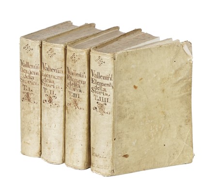  Le Lorrain Pierre (abb� de Vallemont) : Gli elementi della storia, ovvero ci�, che bisogna sapere della cronologia, della geografia, della storia universale [...] Edizione quinta, divisa in quattro tomi, e dall'autore corretta ed accresciuta. Storia, Araldica, Storia, Diritto e Politica, Storia, Diritto e Politica  - Auction Books, Autographs and Manuscripts - Libreria Antiquaria Gonnelli - Casa d'Aste - Gonnelli Casa d'Aste