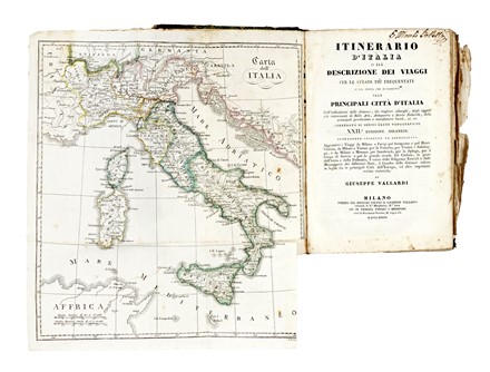  Vallardi Giuseppe : Itinerario d'Italia...  - Asta Libri, autografi e manoscritti - Libreria Antiquaria Gonnelli - Casa d'Aste - Gonnelli Casa d'Aste
