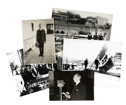  Guglielmo Marconi  (1874 - 1937) : Raccolta di fotografie di Guglielmo Marconi, delle sue radio e dell'Elettra.  - Auction Books, Autographs and Manuscripts - Libreria Antiquaria Gonnelli - Casa d'Aste - Gonnelli Casa d'Aste
