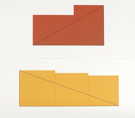  Robert Mangold  (North Tonawanda, 1937) : A Book of Silk Screen Prints : Multiple Panel Paintings 1973-1976.  - Auction Old Masters, Modern and Contemporary Art - Libreria Antiquaria Gonnelli - Casa d'Aste - Gonnelli Casa d'Aste