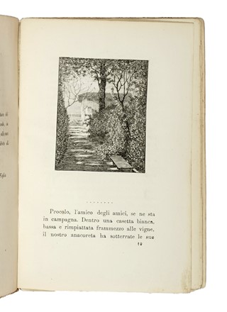  Martelli Diego : Primi passi. Fisime letterarie [...] illustrate all'acquaforte da Telemaco Signorini. Letteratura italiana  Telemaco Signorini  (Firenze, 1835 - 1901)  - Auction Books, Autographs and Manuscripts - Libreria Antiquaria Gonnelli - Casa d'Aste - Gonnelli Casa d'Aste