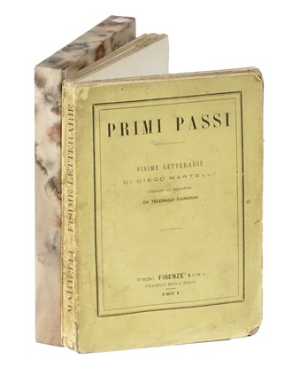  Martelli Diego : Primi passi. Fisime letterarie [...] illustrate all'acquaforte da Telemaco Signorini. Letteratura italiana  Telemaco Signorini  (Firenze, 1835 - 1901)  - Auction Books, Autographs and Manuscripts - Libreria Antiquaria Gonnelli - Casa d'Aste - Gonnelli Casa d'Aste