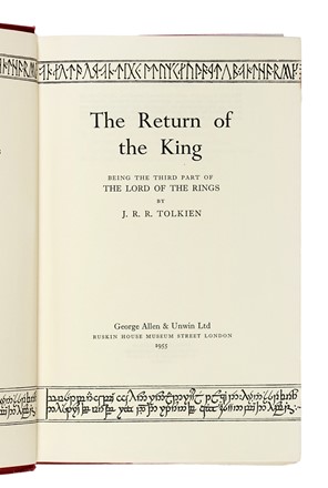  Tolkien J. R. R. : The Lord of the Rings. Part I (-III). Letteratura  - Auction Books, Autographs and Manuscripts - Libreria Antiquaria Gonnelli - Casa d'Aste - Gonnelli Casa d'Aste