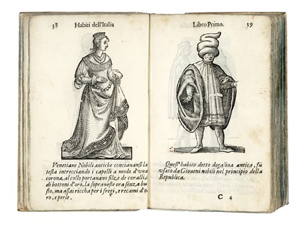  Vecellio Cesare : Habiti antichi overo Raccolta di figure delineate dal gran Titiano, e da Cesare Vecellio suo fratello, diligentemente intagliate, conforme alle nationi del mondo... Costume e moda, Figurato, Arte, Collezionismo e Bibliografia  - Auction Books, Autographs and Manuscripts - Libreria Antiquaria Gonnelli - Casa d'Aste - Gonnelli Casa d'Aste