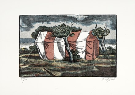  Autori vari : Lotto composto di 6 cartelle complete e 2 scomplete di incisioni.  Nino Caff�  (Alfedena, 1908 - Pesaro, 1975), Orfeo Tamburi  (Jesi, 1810 - Parigi, 1994), Sigfrido Bartolini  (Pistoia, 1932 - Firenze, 2007), Gaetano Pompa  (1998, 1933)  - Asta Arte Antica, Moderna e Contemporanea [parte II] - Libreria Antiquaria Gonnelli - Casa d'Aste - Gonnelli Casa d'Aste