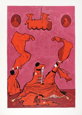  Autori vari : Lotto composto di 6 cartelle complete e 2 scomplete di incisioni.  Nino Caff�  (Alfedena, 1908 - Pesaro, 1975), Orfeo Tamburi  (Jesi, 1810 - Parigi, 1994), Sigfrido Bartolini  (Pistoia, 1932 - Firenze, 2007), Gaetano Pompa  (1998, 1933)  - Asta Arte Antica, Moderna e Contemporanea [parte II] - Libreria Antiquaria Gonnelli - Casa d'Aste - Gonnelli Casa d'Aste