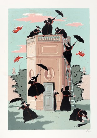  Autori vari : Lotto composto di 6 cartelle complete e 2 scomplete di incisioni.  Nino Caff�  (Alfedena, 1908 - Pesaro, 1975), Orfeo Tamburi  (Jesi, 1810 - Parigi, 1994), Sigfrido Bartolini  (Pistoia, 1932 - Firenze, 2007), Gaetano Pompa  (1998, 1933)  - Asta Arte Antica, Moderna e Contemporanea [parte II] - Libreria Antiquaria Gonnelli - Casa d'Aste - Gonnelli Casa d'Aste