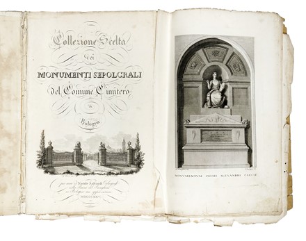 Collezione scelta dei monumenti sepolcrali del comune cimitero di Bologna.  - Auction Libri, Autografi e Manoscritti - Libreria Antiquaria Gonnelli - Casa d'Aste - Gonnelli Casa d'Aste