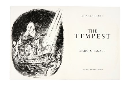  Shakespeare William : The Tempest. Libro d'Artista, Collezionismo e Bibliografia  Marc Chagall  (Vitebsk, 1887 - St. Paul de  Vence, 1985)  - Auction Books, Autographs and Manuscripts - Libreria Antiquaria Gonnelli - Casa d'Aste - Gonnelli Casa d'Aste