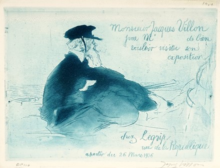  Jacques Villon  (Blainville-Crevon, 1875 - 1963) : Lotto composto di 2 incisioni.  - Auction Arte Antica, Moderna e Contemporanea [parte II] - Libreria Antiquaria Gonnelli - Casa d'Aste - Gonnelli Casa d'Aste