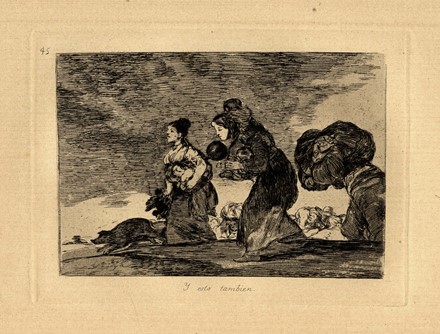  Francisco Goya y Lucientes  (Fuendetodos, 1746 - Bordeaux, 1828) : Tristes presentimientos de lo que ha de acontecer/ Y esto tambien.  - Auction Arte Antica, Moderna e Contemporanea [parte I] - Libreria Antiquaria Gonnelli - Casa d'Aste - Gonnelli Casa d'Aste
