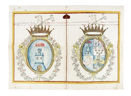 Miscellanea di manoscritti relativi alle famiglie Ballati Nerli,  Schinchinelli, Sottovia. Araldica, Storia, Diritto e Politica  - Auction Books, Autographs and Manuscripts - Libreria Antiquaria Gonnelli - Casa d'Aste - Gonnelli Casa d'Aste