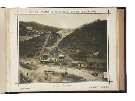  Storia locale, Storia, Diritto e Politica : Album di fotografie della Societ� Anonima delle Miniere di Gennamari & Ingurtosu (Sardegna).  - Auction Books, Autographs and Manuscripts - Libreria Antiquaria Gonnelli - Casa d'Aste - Gonnelli Casa d'Aste