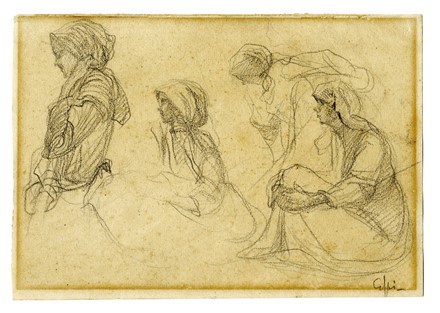  Gaetano Spinelli  (Bitonto, 1877 - Firenze, 1945) : Lotto composto di 2 disegni.  - Auction Arte Antica, Moderna e Contemporanea [parte II] - Libreria Antiquaria Gonnelli - Casa d'Aste - Gonnelli Casa d'Aste