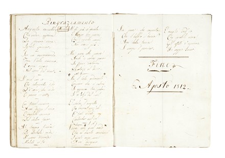 Miscellanea di manoscritti, tra i quali 'Le feste roman&egrave;.  - Asta Libri, autografi e manoscritti - Libreria Antiquaria Gonnelli - Casa d'Aste - Gonnelli Casa d'Aste