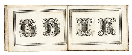  Amphiareo Vespasiano : [Opera di frate Vespasiano Amphiareo da Ferrara dell'ordine minore conuentuale, nella quale si insegna a scriuere varie sorti di lettere, et massime vna lettera bastarda da lui nouamente con sua industria ritrouata [...] Poi insegna a far l'inchiostro...] Calligrafia, Figurato  - Auction Books, Autographs and Manuscripts - Libreria Antiquaria Gonnelli - Casa d'Aste - Gonnelli Casa d'Aste