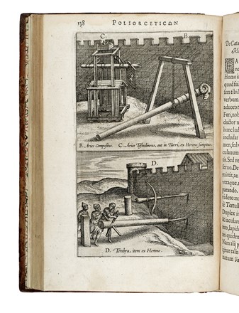  Lipsius Justus : Poliorceticon, sive de machinis tormentis telis. Libri Quinque. Militaria, Architettura Militare, Figurato, Storia, Diritto e Politica, Architettura, Collezionismo e Bibliografia  - Auction Books, Autographs and Manuscripts - Libreria Antiquaria Gonnelli - Casa d'Aste - Gonnelli Casa d'Aste