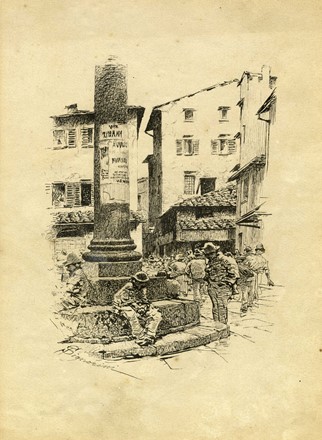  Autori vari : Lotto composto di 51 incisioni.  Pietro Saltini  (Firenze, 1839 - 1908), Federico Andreotti  (Firenze, 1847 - 1930), Giovanni Fattori  (Livorno, 1825 - Firenze, 1908), Telemaco Signorini  (Firenze, 1835 - 1901), Giovanni Muzzioli  (Modena, 1854 - 1894), Tito Conti  (Firenze, 1842 - 1924), Adriano Cecchi  (Prato, 1850 - Firenze, 1936), Eugenio Cecconi  (Livorno, 1842 - Firenze, 1903)  - Asta Arte Antica, Moderna e Contemporanea [parte II] - Libreria Antiquaria Gonnelli - Casa d'Aste - Gonnelli Casa d'Aste