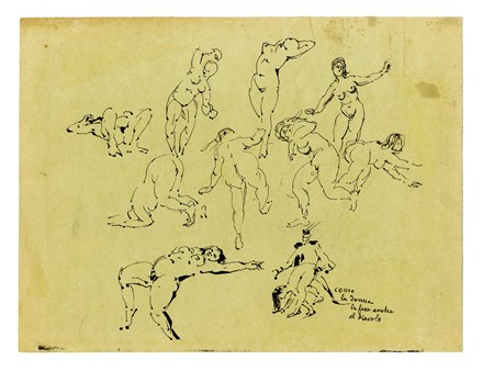  Autori vari : Lotto composto di 2 album da disegno.  - Auction Arte Antica, Moderna e Contemporanea [parte II] - Libreria Antiquaria Gonnelli - Casa d'Aste - Gonnelli Casa d'Aste