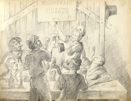  Autori vari : Lotto composto di 2 album da disegno.  - Auction Arte Antica, Moderna e Contemporanea [parte II] - Libreria Antiquaria Gonnelli - Casa d'Aste - Gonnelli Casa d'Aste