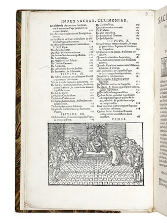 Sacrarum cerimoniarum, siue Rituum ecclesiasticorum Sanctae Romanae Ecclesiae libri tres. Post omnes omnium editiones summa denuo vigilantia recogniti... Religione  - Auction Books, Autographs and Manuscripts - Libreria Antiquaria Gonnelli - Casa d'Aste - Gonnelli Casa d'Aste