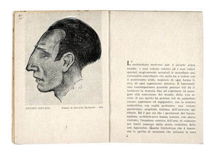  Sartoris Alberto : Sant'Elia e l'architettura futurista.  Leonardo Dudreville  - Asta Libri, autografi e manoscritti - Libreria Antiquaria Gonnelli - Casa d'Aste - Gonnelli Casa d'Aste