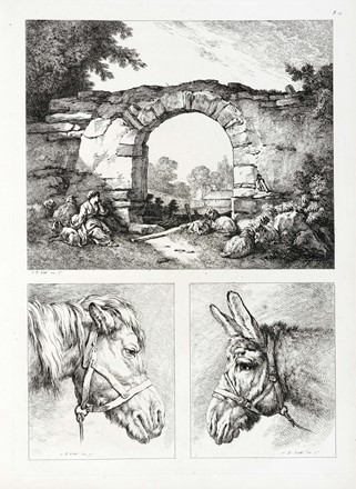  Jean-Baptiste Huet  (Parigi, 1745 - 1811) : Oeuvre de J. B. Huet  - Auction Arte Antica, Moderna e Contemporanea [parte I] - Libreria Antiquaria Gonnelli - Casa d'Aste - Gonnelli Casa d'Aste