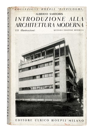  Sartoris Alberto : Due opere di architettura Alberto Sartoris. Futurismo, Architettura  Le Corbusier [pseud. di Jeanneret-Gris Charles-Edouard]  (La Chaux-de-Fonds, 1887 - Roccabruna, 1965)  - Auction Books, Autographs and Manuscripts - Libreria Antiquaria Gonnelli - Casa d'Aste - Gonnelli Casa d'Aste