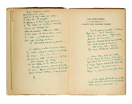  Ungaretti Giuseppe : Il dolore.  - Asta Libri, autografi e manoscritti - Libreria Antiquaria Gonnelli - Casa d'Aste - Gonnelli Casa d'Aste