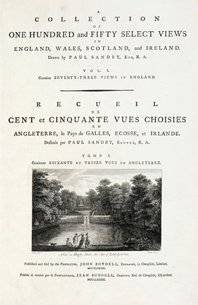  Paul Sandby  (Nottingham, 1731 - Londra, 1809) : A collection of one hundred and fifty select views in England, Wales, Scotland, and Ireland. Voll. I-2.  - Auction Arte Antica, Moderna e Contemporanea [parte I] - Libreria Antiquaria Gonnelli - Casa d'Aste - Gonnelli Casa d'Aste