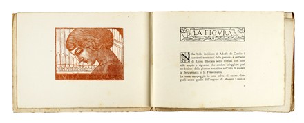  D'Annunzio Gabriele : Ritratto di Luisa Baccara.  Adolfo De Carolis  (Montefiore dell'Aso, 1874 - Roma, 1928)  - Asta Libri, autografi e manoscritti - Libreria Antiquaria Gonnelli - Casa d'Aste - Gonnelli Casa d'Aste