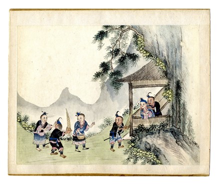 Quindici illustrazioni con scene agresti.  - Auction Arte Antica, Moderna e Contemporanea [parte I] - Libreria Antiquaria Gonnelli - Casa d'Aste - Gonnelli Casa d'Aste
